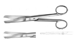 АБДОМІНАЛЬНІ НОЖИЦІ ПРЯМ. Т/Т180MM